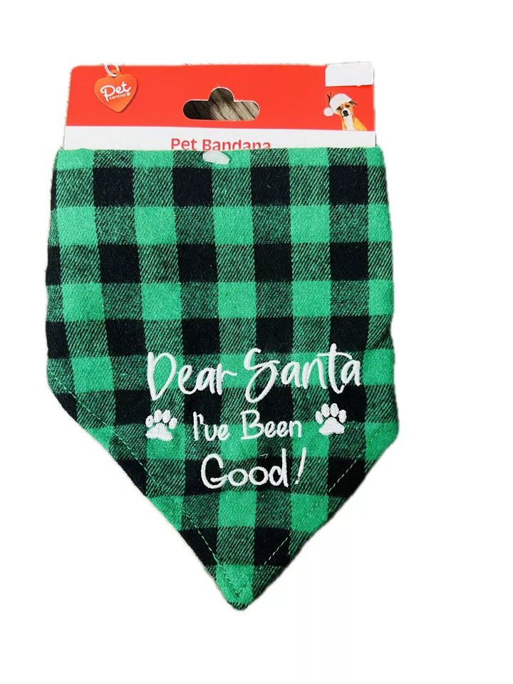 2pc Christmas Bandana For Dog Pet Party New Year Holiday Celebration M Size