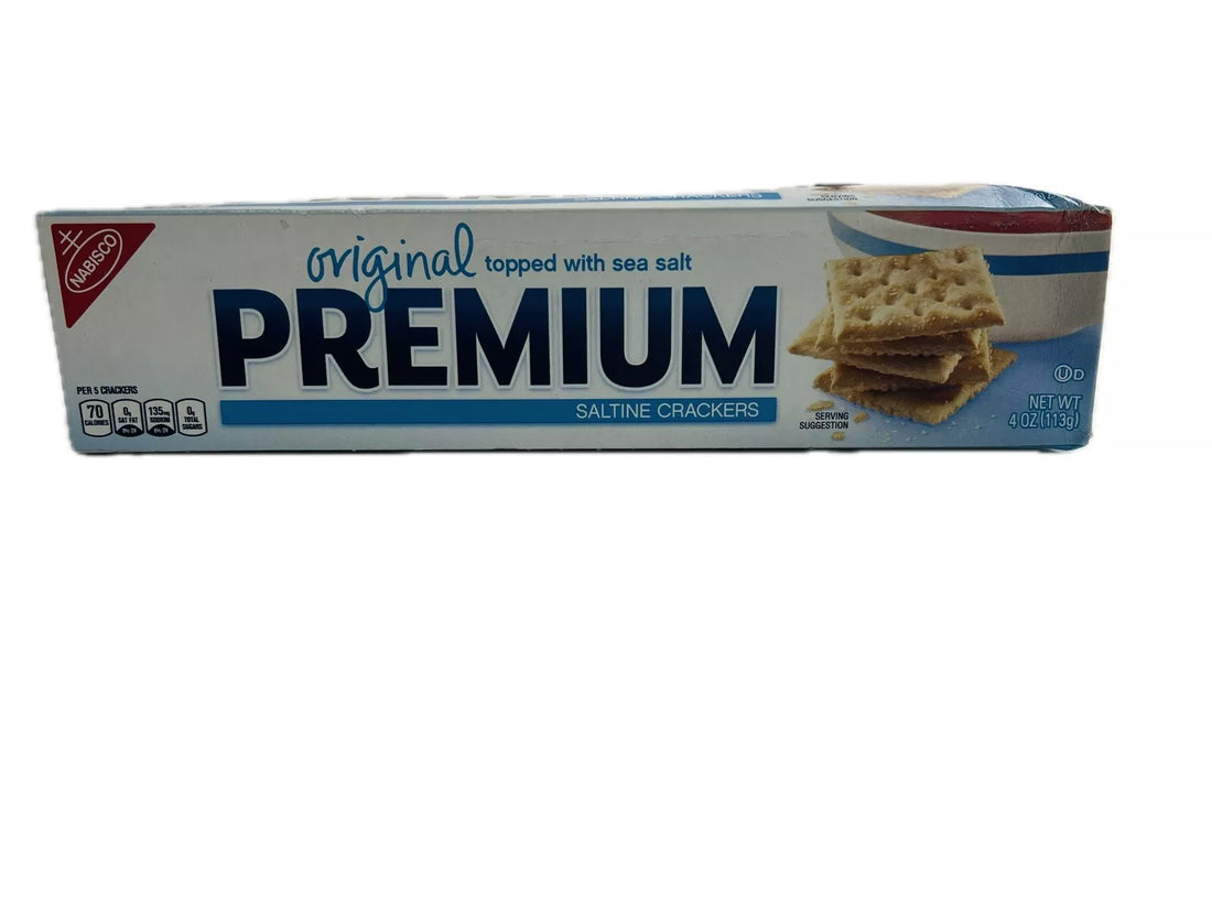 Premium Original Saltine Crackers, 4 Ounce [12-Boxes]