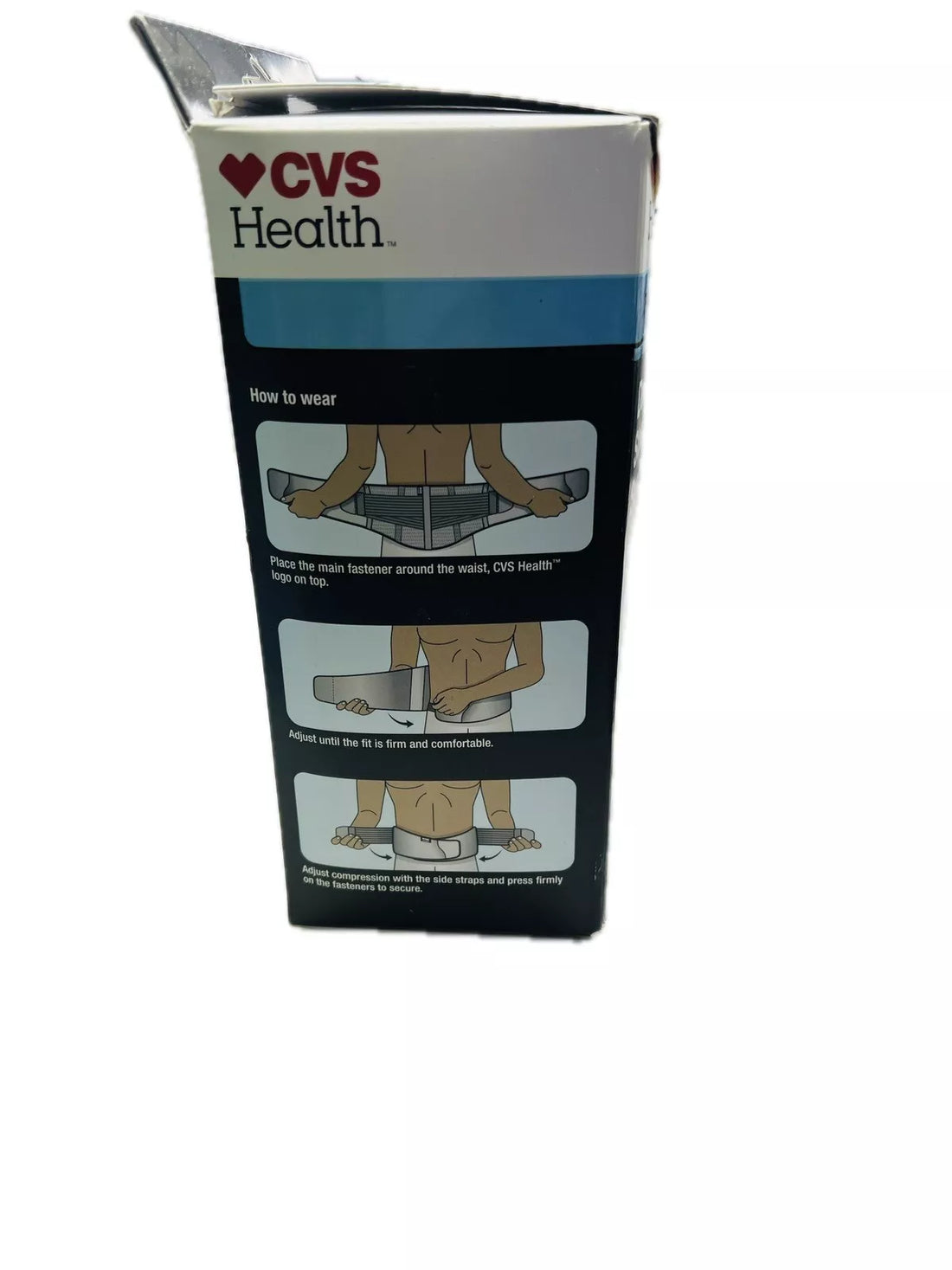 CVS Health, Firm Support Back Deluxe Stabilizing Support: Size LG/XL And SM/MED