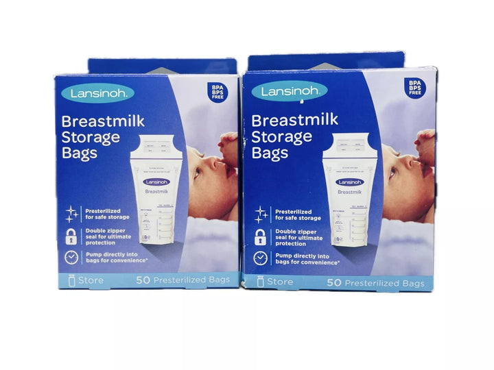 Lansinoh Breastmilk Storage Bags For Breastfeeding Moms Presterilized 50 Ct Lot2