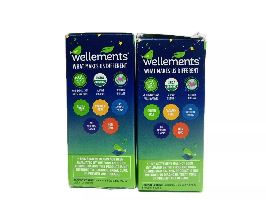 (2) Wellements Organic Nighttime Baby Cough Syrup 2 oz /4 Months+/ Exp 05/25