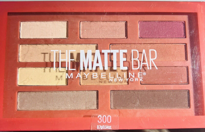 Maybelline New York The Matte Bar Eyeshadow x 10 Palette 300 3.4oz New & Sealed