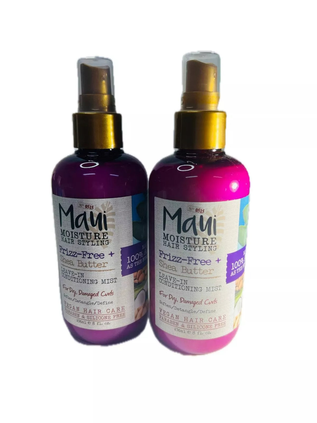 2 Frizz-Free + Shea Butter, Leave-In Conditioning Mist, For Dry, Damaged Curls