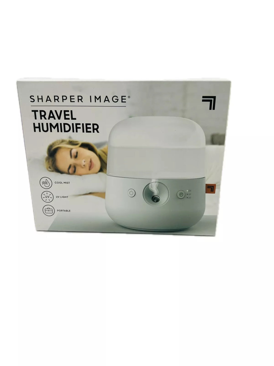 Sharper Image Portable Mini Travel Humidifier Cool Mist/UV light/USB