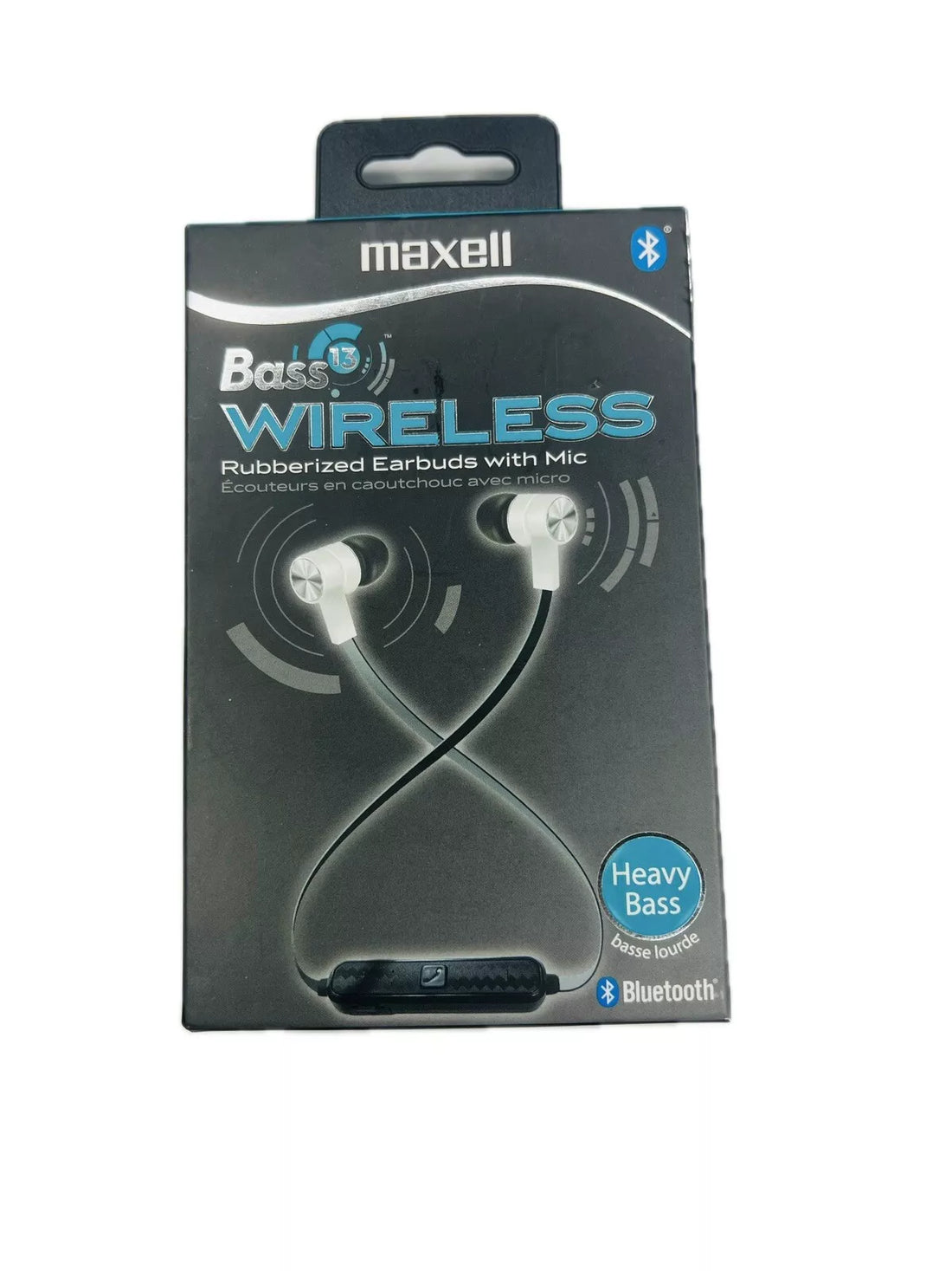 Bluetooth Wireless Rubberized Earbuds With Mic Maxell Bass 13 (Heavy Bass)