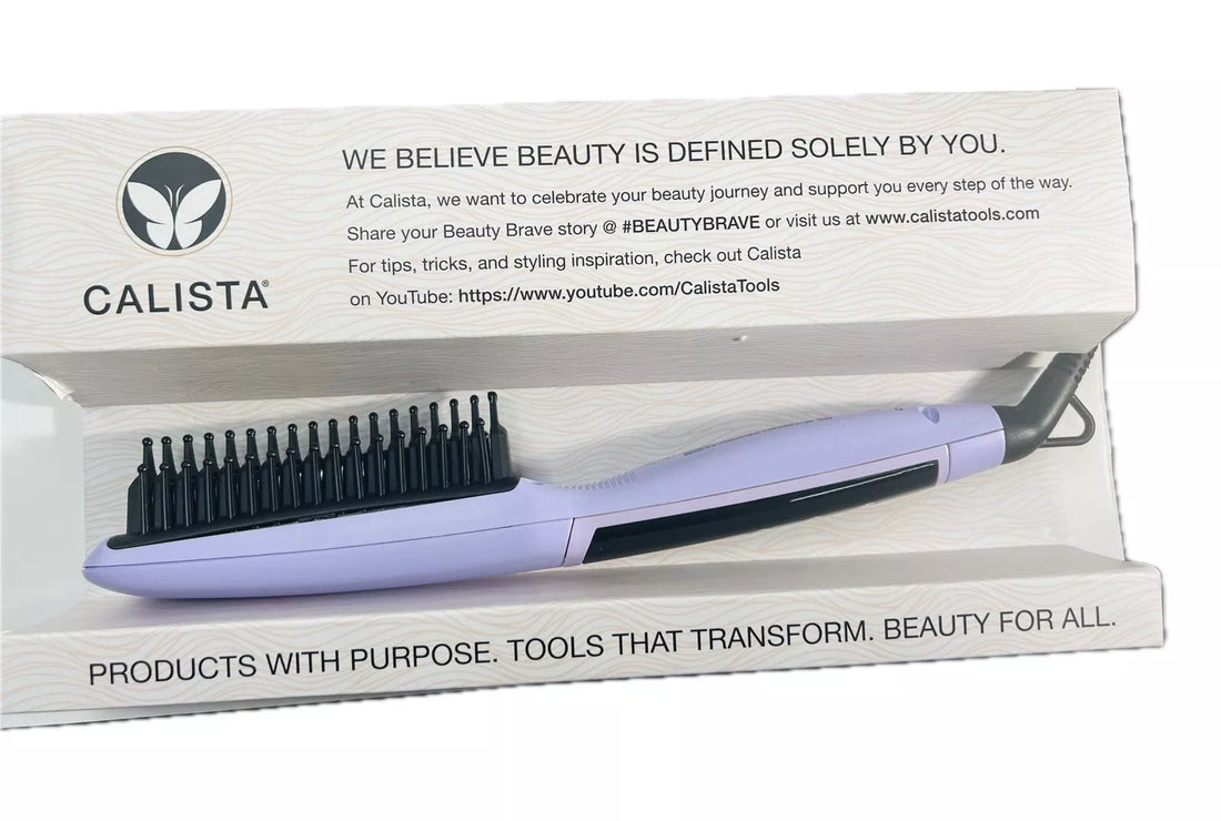 Calista Triangl Pro Heated Detailer Brush - Purple