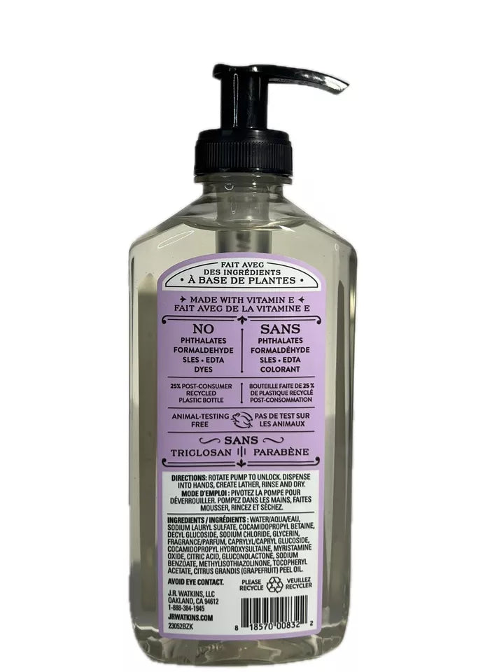 J.R. Watkins Liquid Lavender Hand Soap 11 fl oz